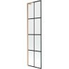 Mexen Next L Single-Panel Bathtub Screen 50 x 150 cm, Black Pattern, Brushed Copper - 895-050-000-03-77-65