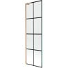 Mexen Next L Bathtub Screen 1-Panel 60 x 150 cm, Black Pattern, Brushed Copper - 895-060-000-03-77-65