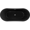 Mexen Montana freestanding bathtub 170 x 80 cm, black, chrome overflow - 52011708070-01