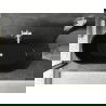 Mexen Montana freestanding bathtub 67 x 31 inches, black, white overflow - 52011708070-20