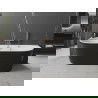 Mexen Oval Free-standing Bathtub Wall-mounted 160 x 80 cm, White/Black, Rosé Gold Overflow - 52671608075-60