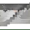 Mexen Oval Freestanding Wall Bath 160 x 80 cm, White/Black, Brushed Copper Waste - 52671608075-65