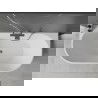 Mexen Oval freestanding wall-mounted bathtub 170 x 80 cm, white/black, gun metal overflow - 52671708075-95