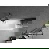 Mexen Next L bathtub screen 1-wing 50 x 150 cm, black pattern, brushed gun gray - 895-050-000-03-77-66