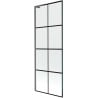 Mexen Next L Bath Screen 1-Panel 70 x 150 cm, Black Pattern, Gun Gray Brushed - 895-070-000-03-77-66
