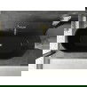 Mexen Montana freestanding bathtub 67 x 31 in, black, brushed gold overflow - 52011708070-55