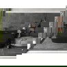 Mexen Montana freestanding bathtub 170 x 80 cm, black, rose gold overflow - 52011708070-60