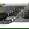 Mexen Montana freestanding bathtub 170 x 80 cm, black, gun gray brushed overflow - 52011708070-66