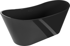 Mexen Montana 170 x 80 cm Freestanding Bath, Black, Black Overflow - 52011708070-70