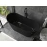 Mexen Montana free-standing bathtub 170 x 80 cm, black, black overflow - 52011708070-70