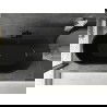 Mexen Montana freestanding bathtub 170 x 80 cm, black, black overflow - 52011708070-70