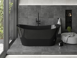 Mexen Montana 170 x 80 cm Freestanding Bath, Black, Black Overflow - 52011708070-70