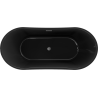 Mexen Montana freestanding bathtub 170 x 80 cm, black, gun metal overflow - 52011708070-95