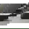 Mexen Oval Freestanding Wall-Mounted Bathtub 180 x 80 cm, White/Black, Gun Metal Overflow - 52671808075-95