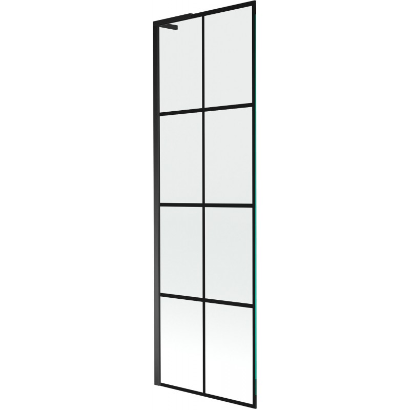Mexen Next L 1-wing Bathtub Screen 60 x 150 cm, black pattern, black - 895-060-000-03-77-70