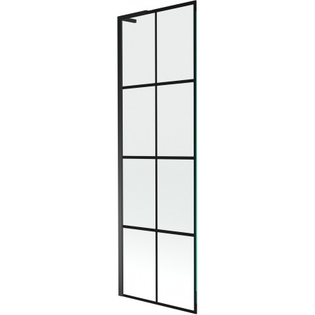 Mexen Next L 1-wing Bathtub Screen 60 x 150 cm, black pattern, black - 895-060-000-03-77-70