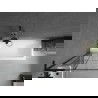 Mexen Next L Bath Screen 1-Panel 70 x 150 cm, Black Pattern, Black - 895-070-000-03-77-70