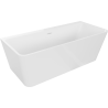 Mexen Volta freestanding wall-mounted bathtub 150 x 75 cm, white, overflow white - 51131507500-20
