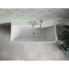 Mexen Volta freestanding wall-mounted bathtub 67 x 29.5 in, white, chrome overflow - 51131707500-01