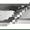 Mexen Montana freestanding bathtub 180 x 80 cm, white, chrome overflow - 52011808000-01