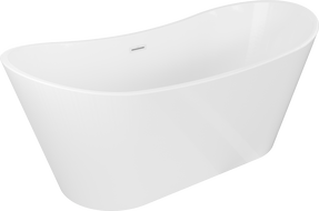 Mexen Montana freestanding bathtub 180 x 80 cm, white, white overflow - 52011808000-20