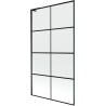 Mexen Next L Bathtub Screen 1-Panel 100 x 150 cm, Black Pattern, Black - 895-100-000-03-77-70
