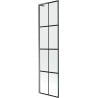 Mexen Next L bath screen 1-wing 50 x 150 cm, black pattern, gun metal - 895-050-000-03-77-95