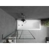 Mexen Next L Bathtub Screen 1-Panel 80 x 150 cm, Black Pattern, Gun Metal - 895-080-000-03-77-95
