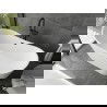 Mexen Montana freestanding bathtub 180 x 80 cm, white, black overflow - 52011808000-70