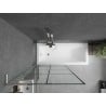 Mexen Next L Shower Screen Single-Panel 90 x 150 cm, Black Pattern, Brushed Nickel - 895-090-000-03-77-97