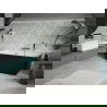 Mexen Volta standalone wall-mounted bathtub 170 x 75 cm, white/black, chrome overflow - 51131707575-01