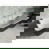Mexen Volta Freestanding Wall Bath 150 x 75 cm, White/Black, White Overflow - 51131507575-20