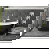 Mexen Montana freestanding bathtub 180 x 80 cm, white/black, overflow white - 52011808075-20
