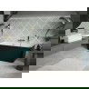 Mexen Volta freestanding wall-mounted bathtub 170 x 75 cm, white/black, gold overflow - 51131707575-50