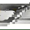 Mexen Montana freestanding bathtub 180 x 80 cm, white/black, brushed gold overflow - 52011808075-55