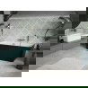 Mexen Volta freestanding wall bathtub 150 x 75 cm, white/black, gun metal overflow - 51131507575-95
