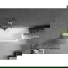 Mexen Next L Bathtub Screen 1-Panel 50 x 150 cm, Stripes, Chrome - 895-050-000-03-09-01