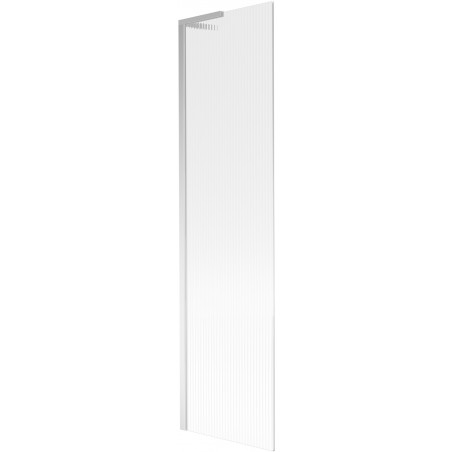 Mexen Next L Bath Screen 1-Panel 50 x 150 cm, Striped, Chrome - 895-050-000-03-09-01
