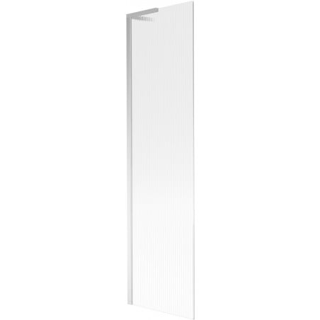 Mexen Next L Bathtub Screen 1-Panel 50 x 150 cm, Stripes, Chrome - 895-050-000-03-09-01