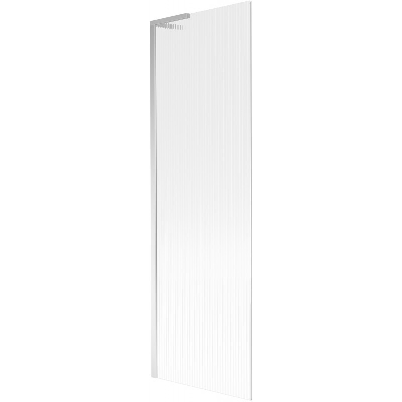 Mexen Next L bath screen 1-wing 60 x 150 cm, stripes, chrome - 895-060-000-03-09-01
