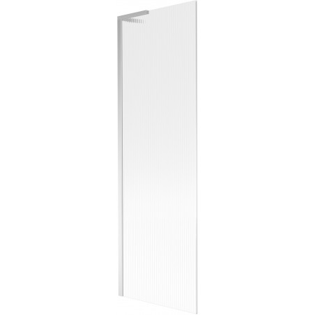 Mexen Next L bath screen 1-wing 60 x 150 cm, stripes, chrome - 895-060-000-03-09-01