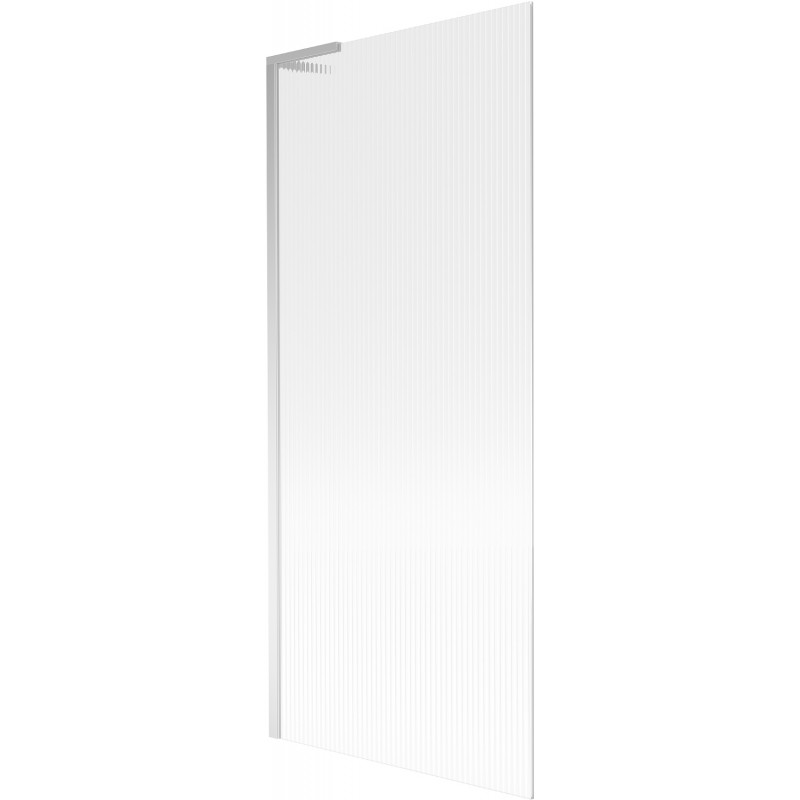 Mexen Next L bathtubs screen 1-wing 80 x 150 cm, striped, chrome - 895-080-000-03-09-01