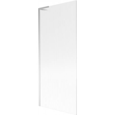 Mexen Next L bathtubs screen 1-wing 80 x 150 cm, striped, chrome - 895-080-000-03-09-01