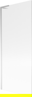 Mexen Next L bathtubs screen 1-wing 80 x 150 cm, striped, chrome - 895-080-000-03-09-01