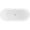 Mexen Montana freestanding bathtub 180 x 90 cm, white, chrome overflow - 52011809000-01