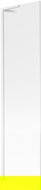 Mexen Next L Shower Screen 1-Panel 50 x 150 cm, Stripes, White - 895-050-000-03-09-20