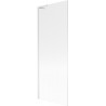 Mexen Next L Bathtub Screen 1-Panel 70 x 150 cm, Stripes, White - 895-070-000-03-09-20