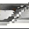 Mexen Montana freestanding bathtub 180 x 90 cm, white, brushed bronze overflow - 52011809000-65