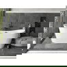 Mexen Montana freestanding bathtub 180 x 90 cm, white, black overflow - 52011809000-70