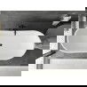 Mexen Montana freestanding bathtub 180 x 90 cm, white, black overflow - 52011809000-70